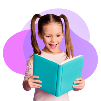 Bambina che legge un libro &ndash; Scuola Primaria
