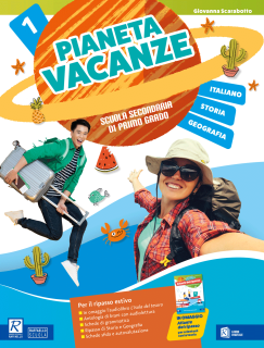 Copertina di Pianeta Vacanze Italiano, vol. 1 – libro estivo per la Scuola Secondaria